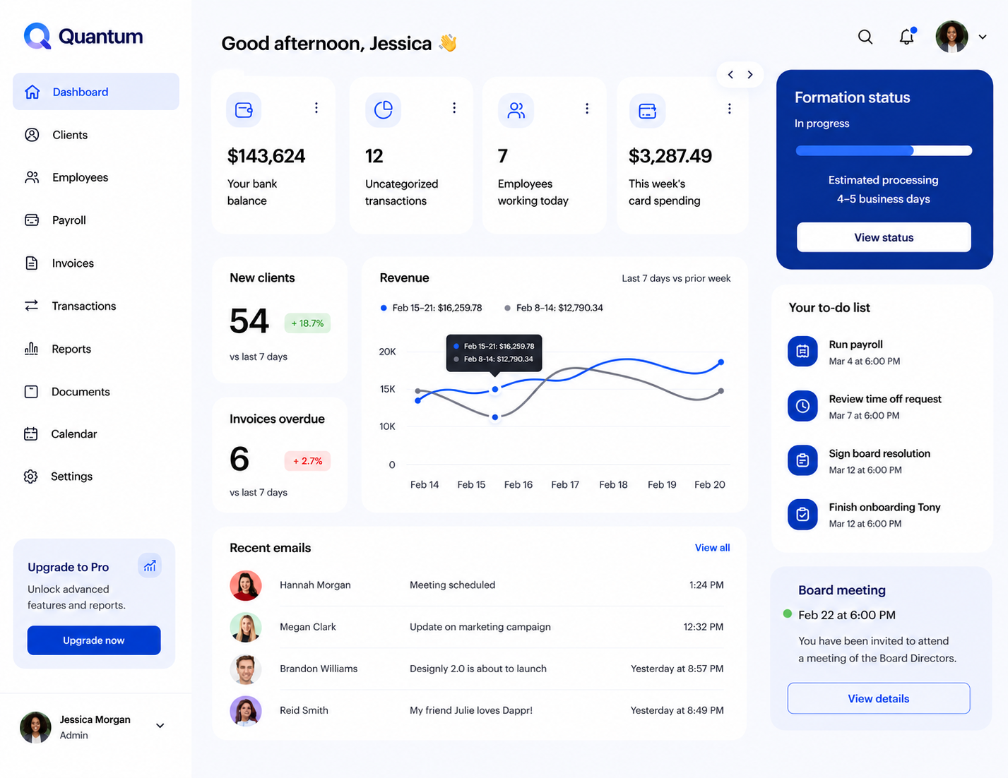 Founder Dashboard