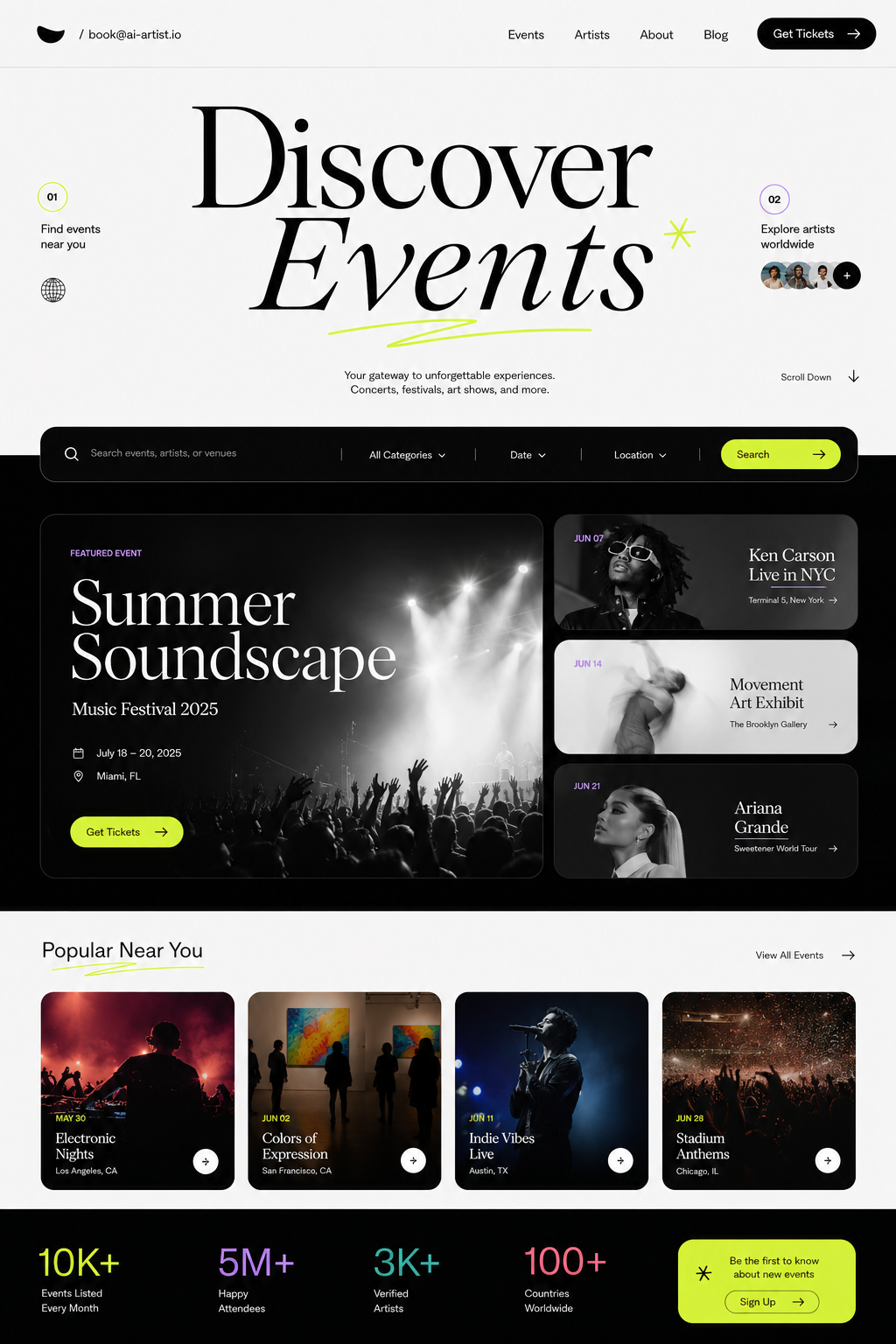 Event Landing Page